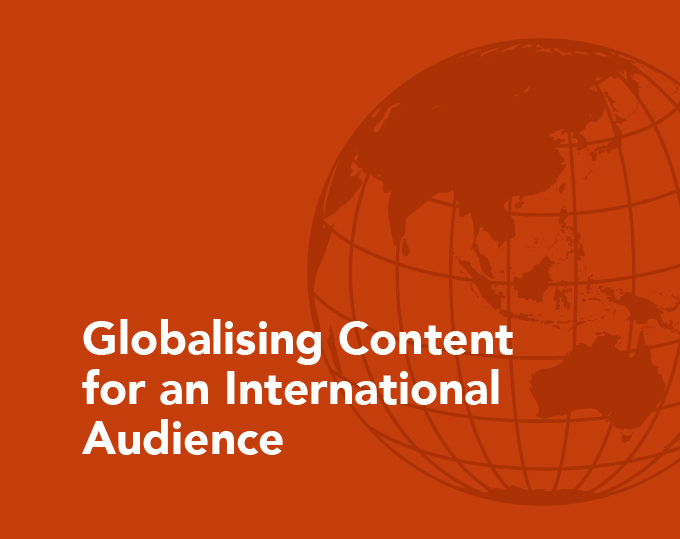 globalising content for an international audience